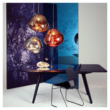 Modern Lava Glass Dome Pendant Light 1-Light