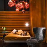 Modern Lava Glass Dome Pendant Light 1-Light