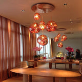 Modern Lava Glass Dome Pendant Light 1-Light