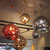 Modern Lava Glass Dome Pendant Light 1-Light