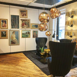 Modern Lava Glass Dome Pendant Light 1-Light