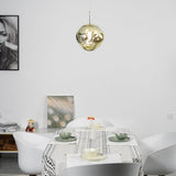 Modern Lava Glass Dome Pendant Light 1-Light