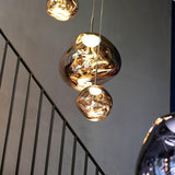 Modern Lava Glass Dome Pendant Light 1-Light