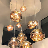Modern Lava Glass Dome Pendant Light 1-Light
