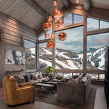 Modern Lava Glass Dome Pendant Light 1-Light