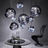 Modern Lava Glass Dome Pendant Light 1-Light