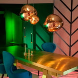 Modern Lava Glass Dome Pendant Light 1-Light