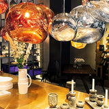 Modern Lava Glass Dome Pendant Light 1-Light