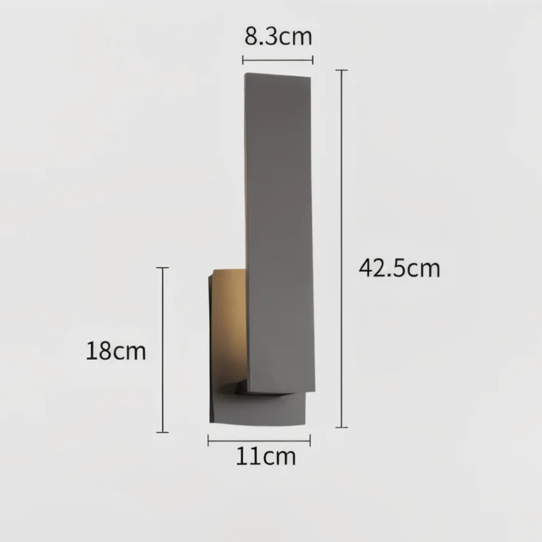 Modern Outdoor Wall Lamp – Waterproof Aluminum LED Exterior Wall Light for Garden and Terrace