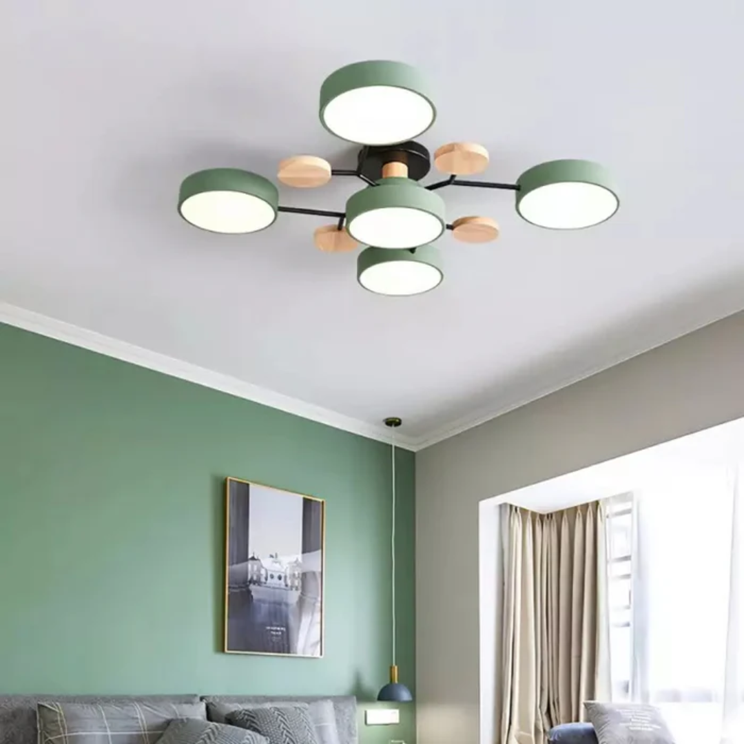 Modern Round LED Ceiling Light Fixture – Energy-Efficient Flush Mount Design for Living Room, Bedroom, or Office