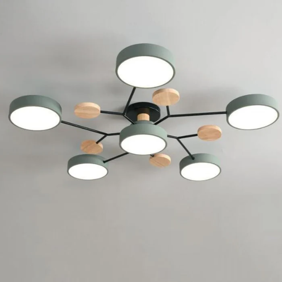 Modern Round LED Ceiling Light Fixture – Energy-Efficient Flush Mount Design for Living Room, Bedroom, or Office