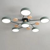 Modern Round LED Ceiling Light Fixture – Energy-Efficient Flush Mount Design for Living Room, Bedroom, or Office