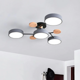 Modern Round LED Ceiling Light Fixture – Energy-Efficient Flush Mount Design for Living Room, Bedroom, or Office