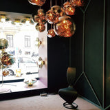 Modern Lava Glass Dome Pendant Light 1-Light