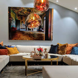 Modern Lava Glass Dome Pendant Light 1-Light