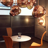 Modern Lava Glass Dome Pendant Light 1-Light