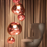 Modern Lava Glass Dome Pendant Light 1-Light