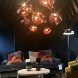 Modern Lava Glass Dome Pendant Light 1-Light