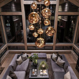 Modern Lava Glass Dome Pendant Light 1-Light