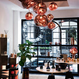 Modern Lava Glass Dome Pendant Light 1-Light