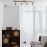 Japanese Wooden Adjustable LED Spotlight 1-Light