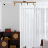 Japanese Wooden Adjustable LED Spotlight 1-Light