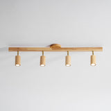 Japanese Wooden Adjustable LED Spotlight 1-Light