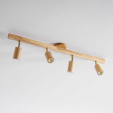 Japanese Wooden Adjustable LED Spotlight 1-Light