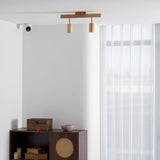Japanese Wooden Adjustable LED Spotlight 1-Light