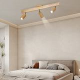 Japanese Wooden Adjustable LED Spotlight 1-Light