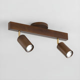 Japanese Wooden Adjustable LED Spotlight 1-Light