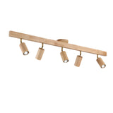 Japanese Wooden Adjustable LED Spotlight 1-Light