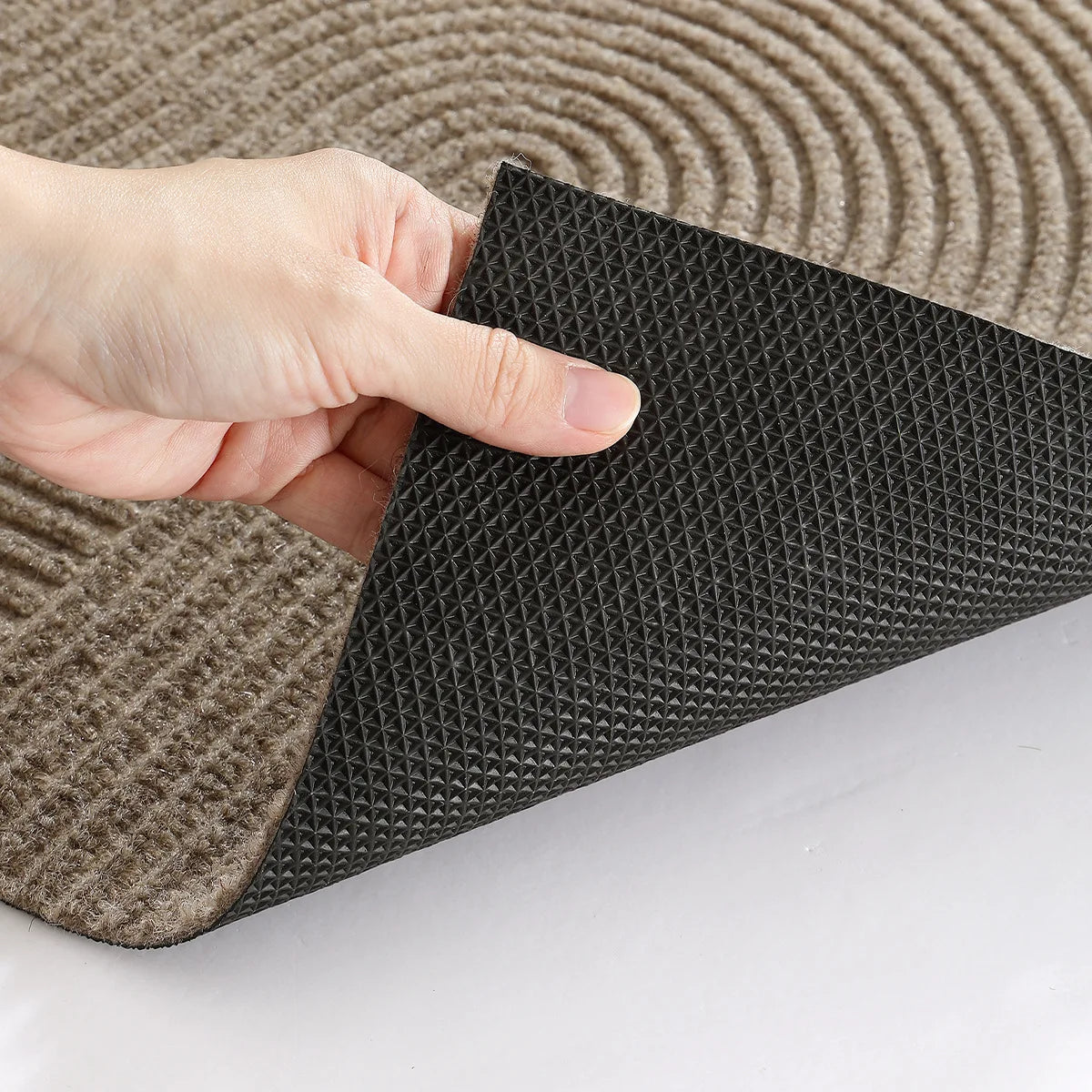 Nivara - 3D Grooved Door Mat of Durable Polyester with Non-Slip for Indoor and Outdoor Use Lasson Living