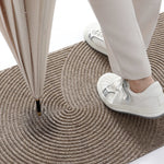 Nivara - 3D Grooved Door Mat of Durable Polyester with Non-Slip for Indoor and Outdoor Use Lasson Living