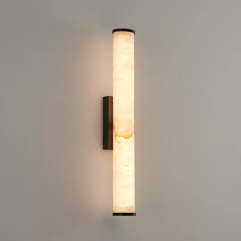 Modern Minimalist Spanish Marble Copper Wall Sconce LED 1-Light