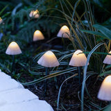 Outdoor Solar LED Mushroom Garden String Lights | Waterproof