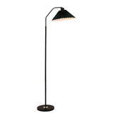 Minimalist Pleated Fabric Shade LED Floor Lamp | 1-Light Standing