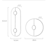 Modern Nordic Marble Round Wall Sconce LED 1-Light