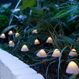 Outdoor Solar LED Mushroom Garden String Lights | Waterproof