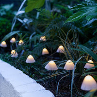 Outdoor Solar LED Mushroom Garden String Lights | Waterproof