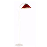 Minimalist Pleated Fabric Shade LED Floor Lamp | 1-Light Standing