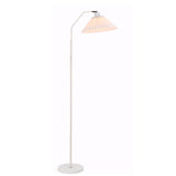 Minimalist Pleated Fabric Shade LED Floor Lamp | 1-Light Standing