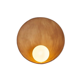 Modern Japandi Resin Bowl Wall Sconce G9 1-Light