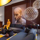 Modern Sphere Stainless Steel LED Pendant Light 1-Light