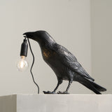Creative Raven Resin LED Plug-In Table Lamp 1-Light