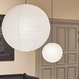 Japanese Washi Paper Globe Pendant Light 1-Light