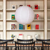 Japanese Washi Paper Globe Pendant Light 1-Light