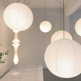Japanese Washi Paper Globe Pendant Light 1-Light