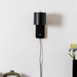 Modern Minimalist Rotatable Cylinder Plug-In Wall Sconce 1-Light