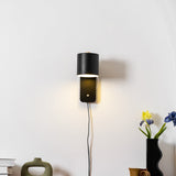 Modern Minimalist Rotatable Cylinder Plug-In Wall Sconce 1-Light
